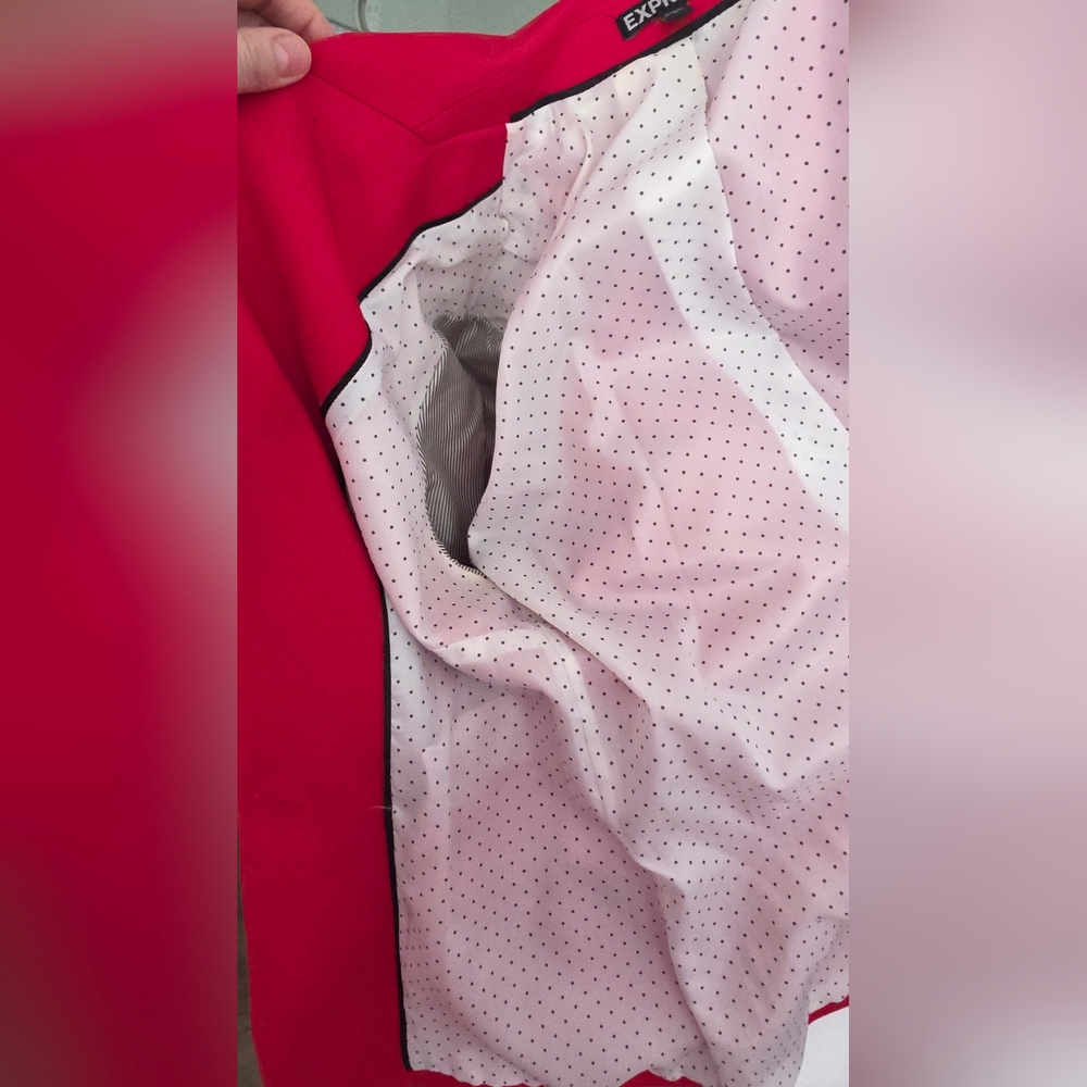 Express Women Vibrant Red Suit - Picture 9 of 12
